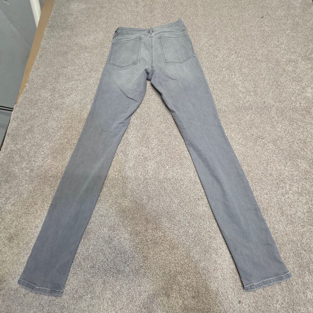Athleta Gray Skinny Jeans Size 6T Tall Stretch Denim High Rise 65% Cotton